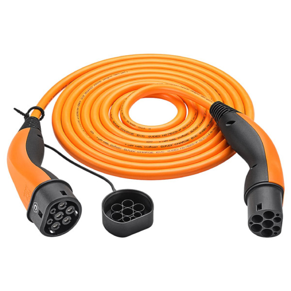 LAPP HELIX® Type 2 EV Oplaadkabel - Zelf oprollend - Tot 11 kW - 5 meter - Oranje