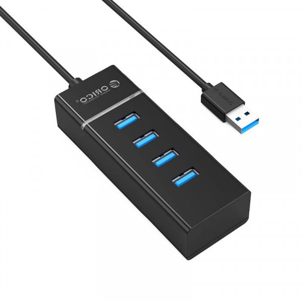 Orico USB-A Hub - 4x USB-A - USB 3.2 Gen 1 - 0,3 meter - Zwart