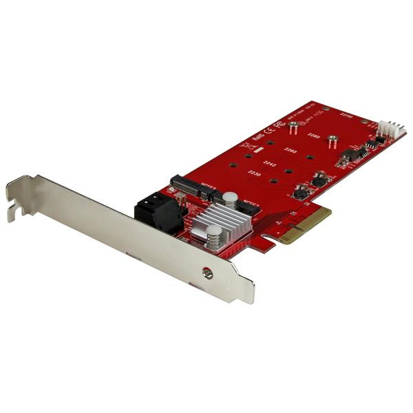 StarTech 2x M.2 NGFF SSD RAID controller kaart met 2x SATA III poorten - PCIe