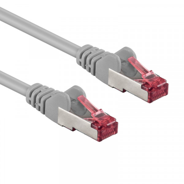 S/FTP CAT6A 10 Gigabit Netwerkkabel - CU - 30 meter - Grijs