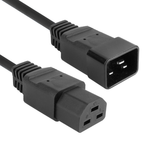 C20 - C21 Verlengkabel - 3 x 2,5mm2 - 2 meter - Zwart