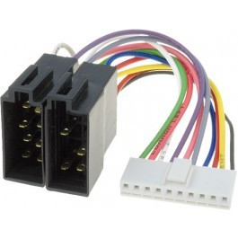 ISO kabel voor Kenwood autoradio - 36x6mm - 10-pins - 0,15 meter