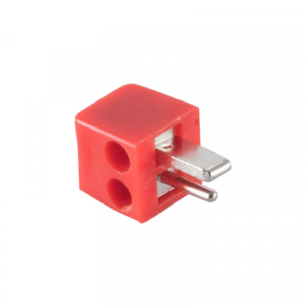 2-pin DIN Luidsprekerconnector - Schroefbaar - Rood