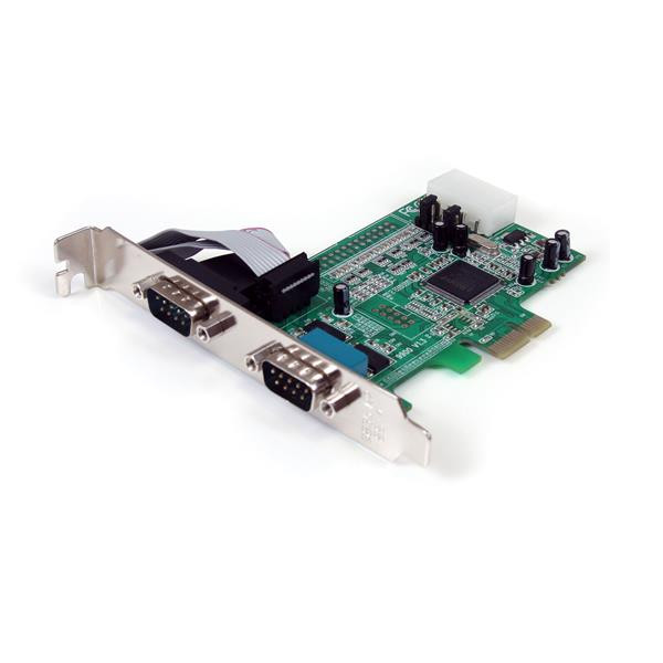 StarTech 2-poort Native PCI Express RS232 Seriële Kaart met 16550 UART