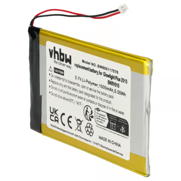 Accu voor Barnes & Noble PR-285083 - 3,7V - 1500mAh - Geel