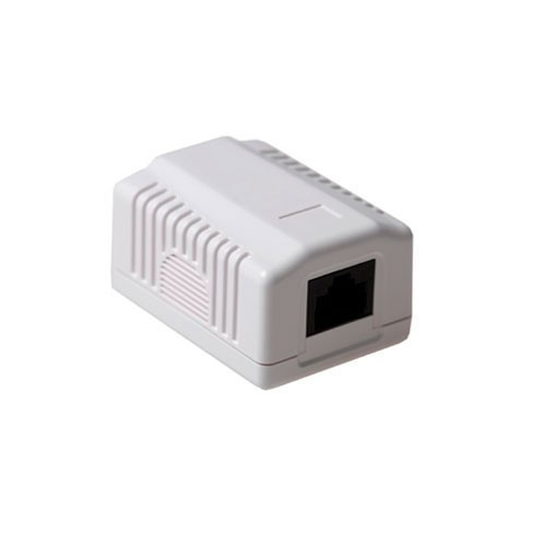 UTP CAT5e Opbouwdoos - 1x RJ45 - Wit