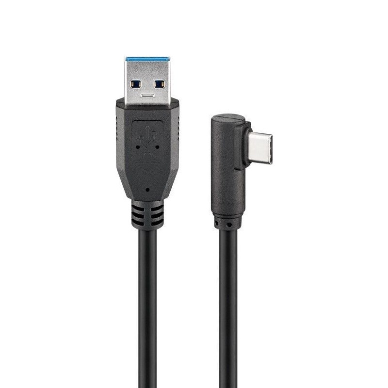 Goobay Usb 3.0 Aansluitkabel [1X Usb 3.0 Stekker A - 1X Usb-C Stekker] 1.5 M Zwart