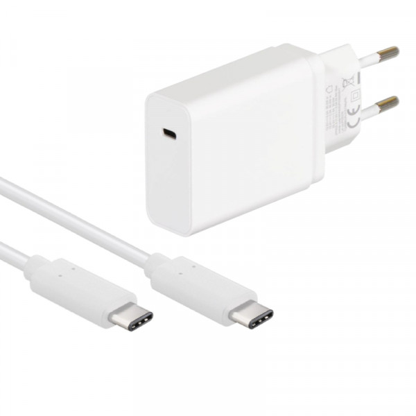 Oplader voor Nintendo Switch en Switch OLED - 30W PD - USB-C - 1 meter - Wit
