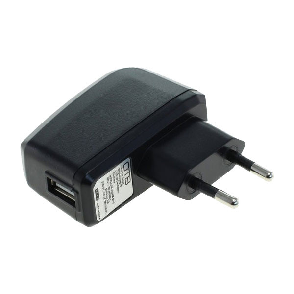 USB lichtnet adapter 5 volt 1 ampère zwart, universeel