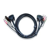 Aten 2L-7D03UD DVI-D (Dual Link)+USB+Audio KVM kabel 3m