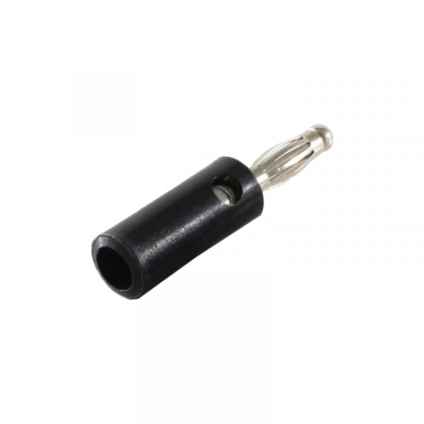 Banana Plug - Schroefbaar - Zwart