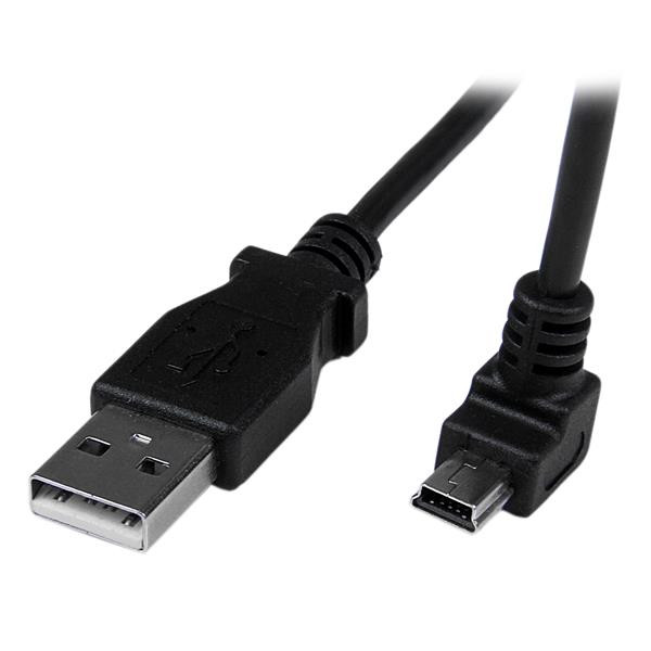 StarTech 2 m mini USB-kabel - A-naar-mini-B met neerwaartse hoek