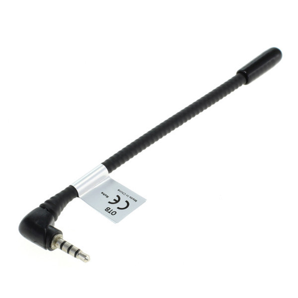 TMC Auto Antenne - 4-polige 3,5mm Jack (m) - 0,1 meter - Zwart