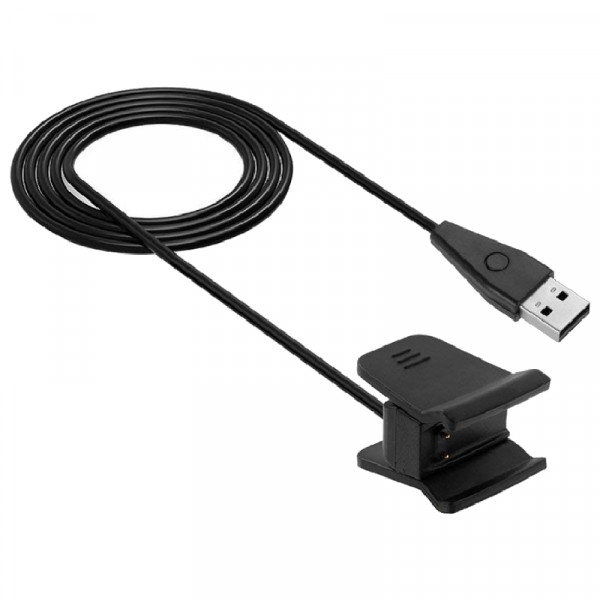 USB Oplaadkabel voor Fitbit Alta HR - Met reset functie - 0,6 meter - Zwart