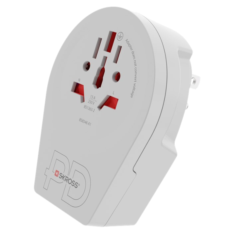 Skross 1.500292 Reisstekker Country Adapter World to US USB C20PD