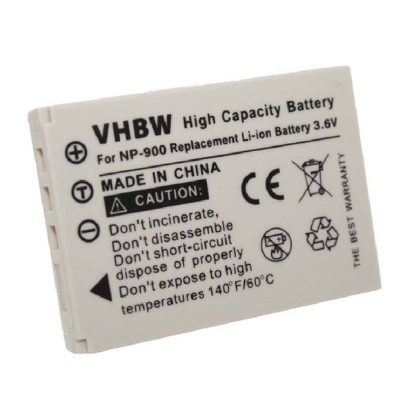 Accu voor Olympus Li-80B - 3,6V - 650mAh - Grijs