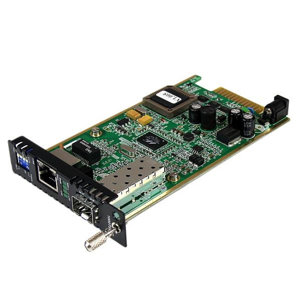 StarTech Gigabit ethernet glasvezel mediaconverterkaartmodule met open SFP-sleuf