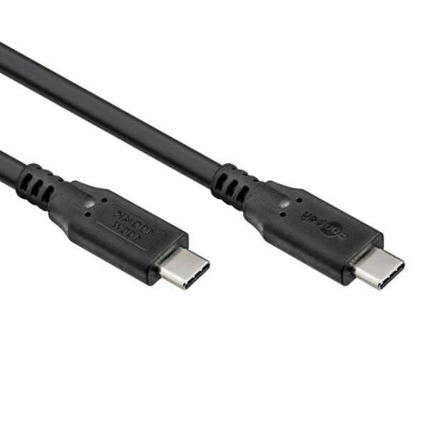USB-C Kabel - USB 3.2 Gen 2 - 100W laden - Pro - 1 meter - Zwart