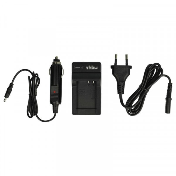Accu oplader voor Nikon EN-EL12 - Met 12V plug - Zwart