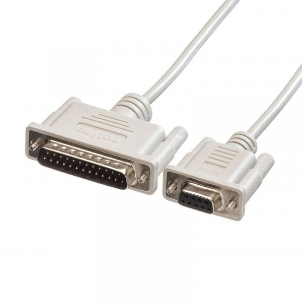 Seriële kabel DB9F - DB25M 1,8m