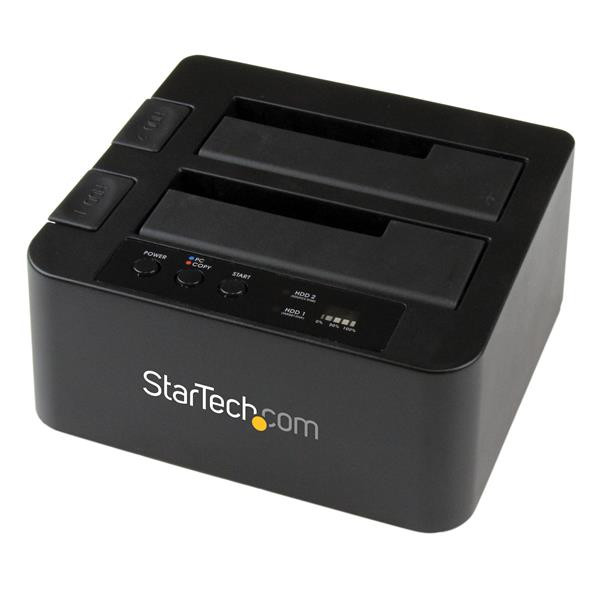 StarTech eSATA Harde-schijfduplicatordock – USB 3.0 HDD-kloner - SATA III 6 Gbp/s - Zwart