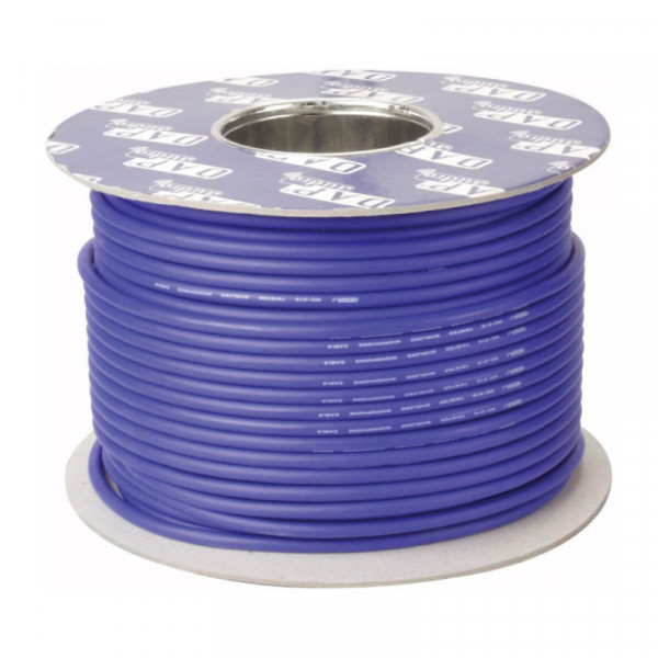 DAP Microfoonkabel - 2 x 0,12mm2 - Blauw - 100 meter