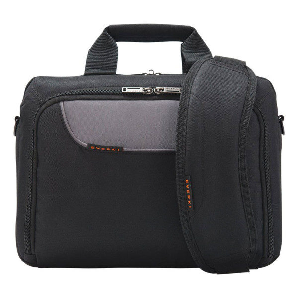 EVERKI Advance Laptop schoudertas - Tot 11,6 inch - Zwart