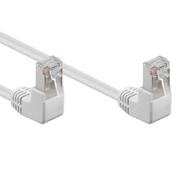 FTP CAT5e Gigabit Netwerkkabel - haaks - CCA - 0,25 meter - Wit