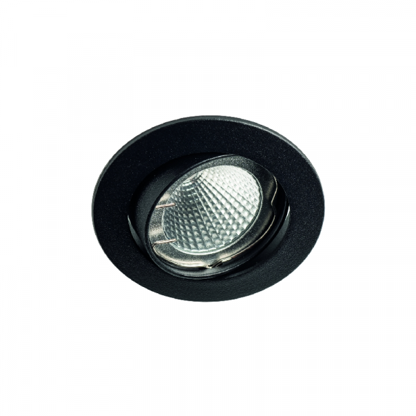 Inbouwspot Armatuur Aluminium - Kantelbaar - Zwart