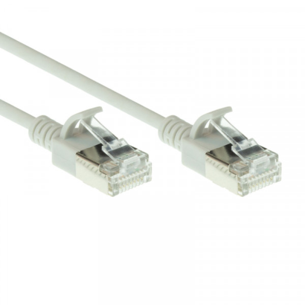 FTP CAT6A Slimline 10 Gigabit Netwerkkabel - CU - 0,25 meter - Grijs