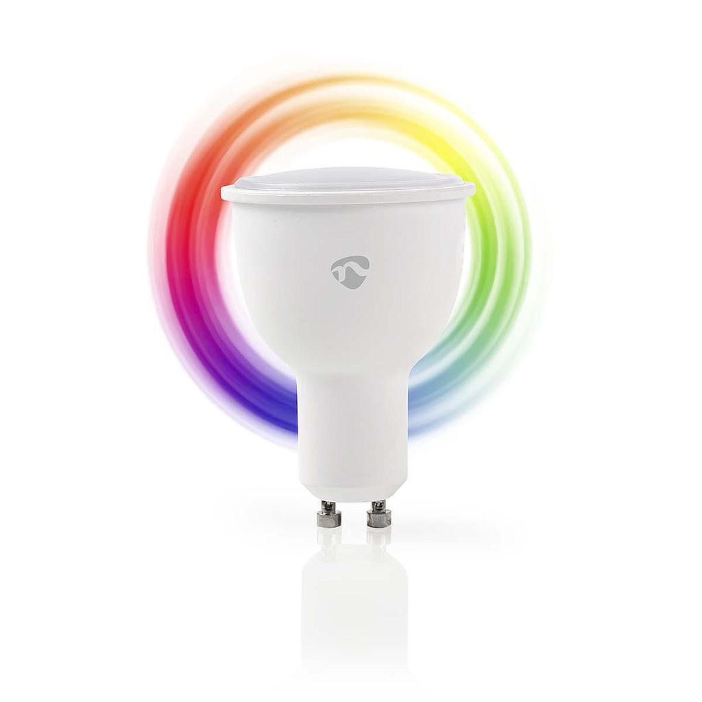 Nedis SmartLife Multicolour Lamp | Wi-Fi | GU10 | 380 lm | 4.5 W | RGB / Warm Wit | 2700 K | Android™ / IOS | PAR16