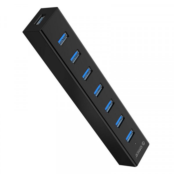 Orico USB-A Hub - 7x USB-A - USB 3.2 Gen 1 - 1 meter - Zwart