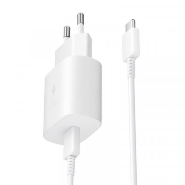 Samsung USB-C Thuislader met kabel - 25W - 1 meter - Wit