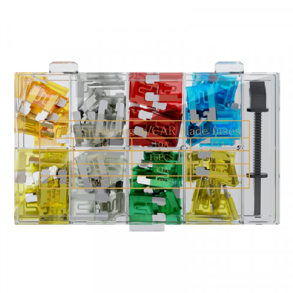 Autozekering Assortiment - 100 stuks - Met Zekeringen Puller