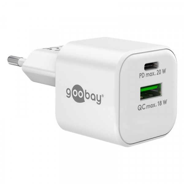 USB Oplader - 20W - USB-A en USB-C - PD - GaN - Pro - Wit