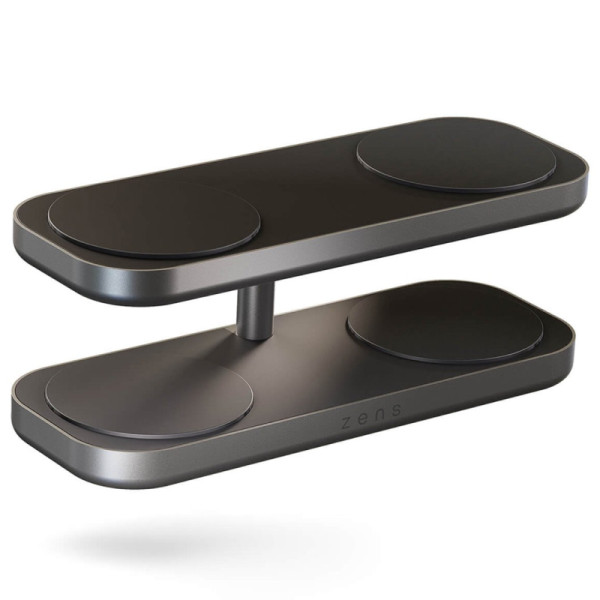 Zens Quattro Charger Pro 4 - Qi2 tot 15W - 1,5 meter - Zwart