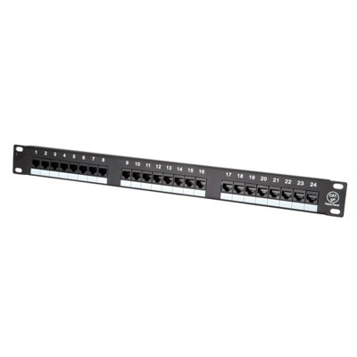 24-poorts Cat5e Patchpaneel - UTP - 1U - Zwart b02b2ba4bcbc7a9b48e99f2525e014d4