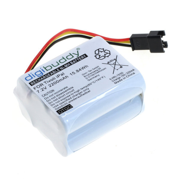 Accu voor Tivoli PAL / iPAL / Pal+ / Pal BT - 7,2V - 2200mAh - 3-polig - Wit