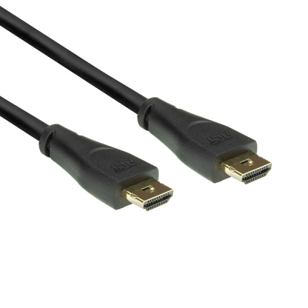 ACT HDMI 2.0 Kabel - Premium Gecertificeerd - 4K 60Hz - 0,9 meter - Zwart