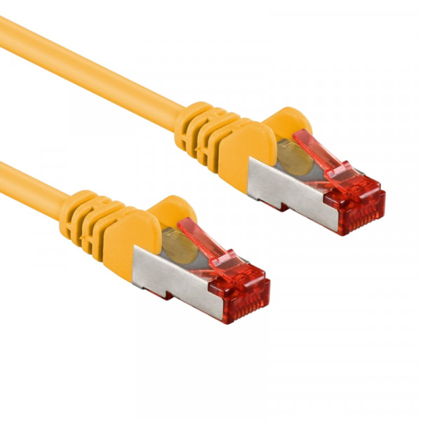 S/FTP CAT6 Gigabit Netwerkkabel - CU - 0,25 meter - Geel