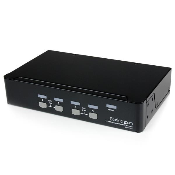 StarTech 4-poort Professionele VGA USB KVM-Switch met Hub