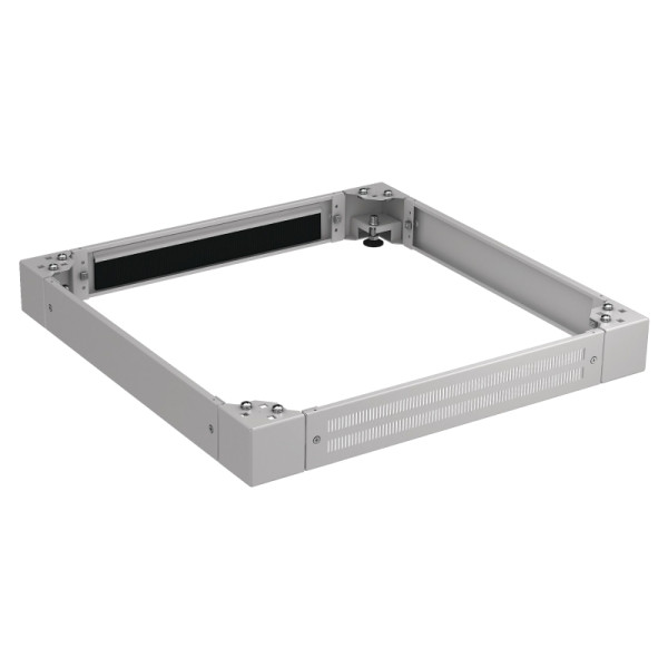 Plint voor 800 x 800 mm 19" PRO Patchkasten - 100 mm hoog - Grijs