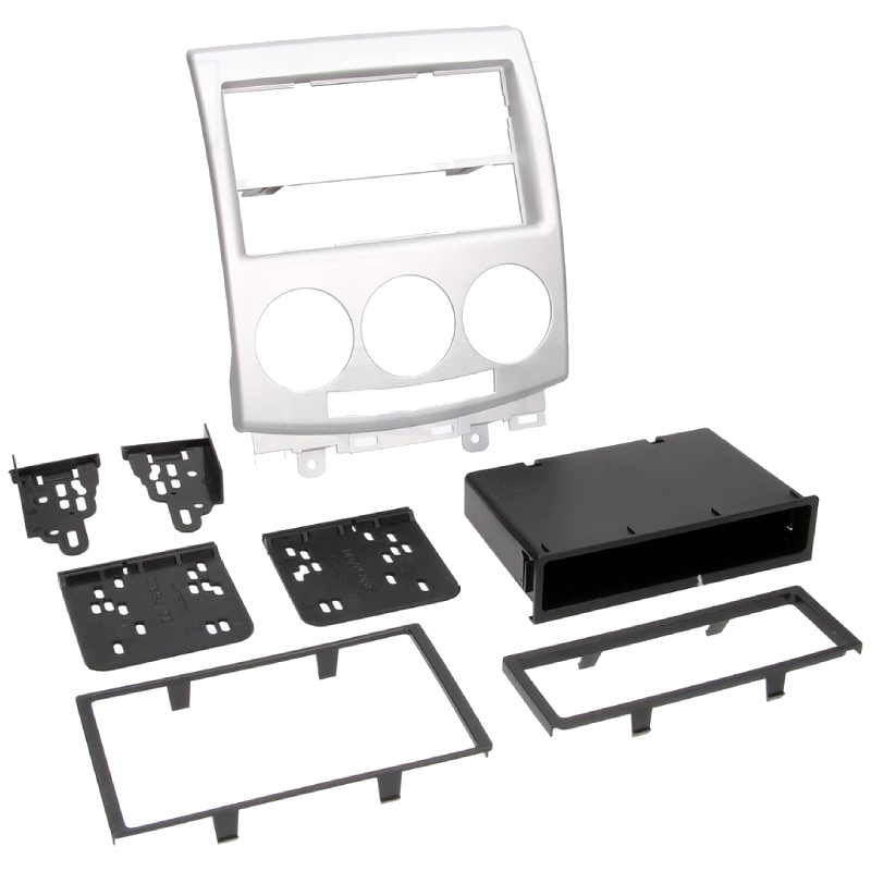 2 Din Radiomontageframe voor Mazda 5 (2005-2010) - Zilver 9cd0c772b1d54b46197e7a17eca6c625
