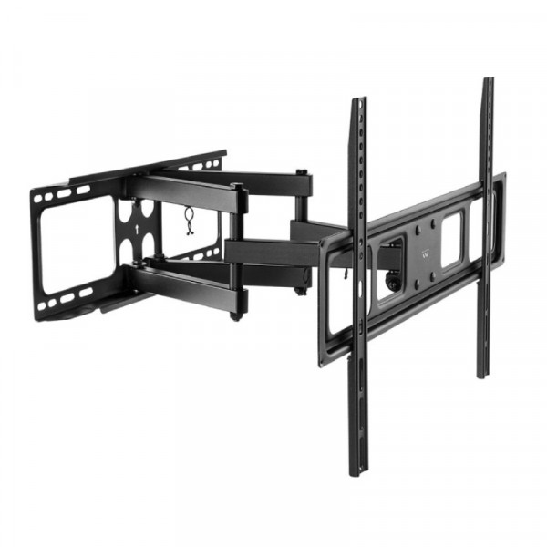 TV muurbeugel voor 37-70 inch schermen - 120 Graden Draaibaar - Dubbele Arm - Tot 40kg - Zwart