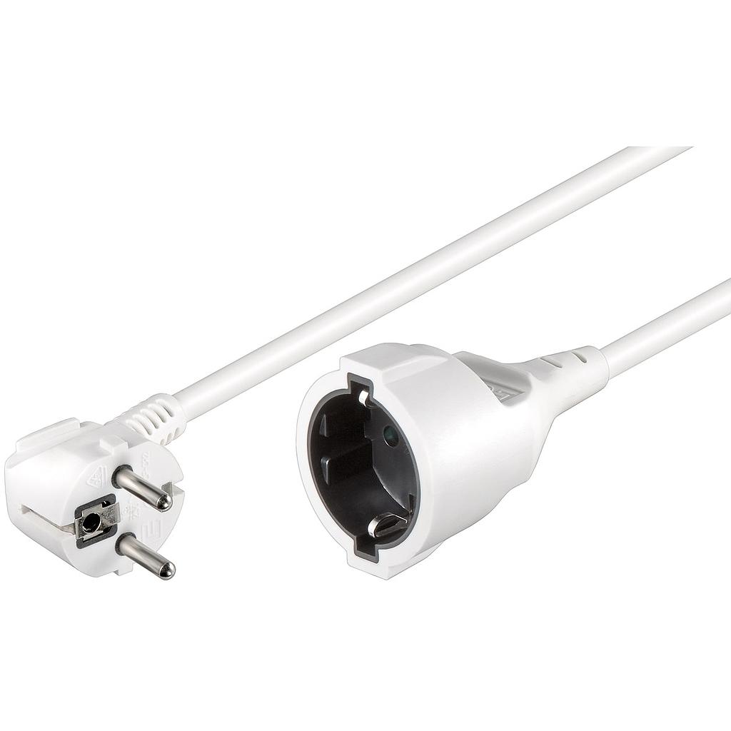 Goobay NK 117 W-500 electriciteitssnoer Wit 5 m