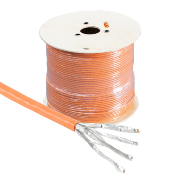 S/FTP CAT7 10 Gigabit Netwerkkabel - CU - 23AWG - Stug - LSZH - 500 meter - Oranje