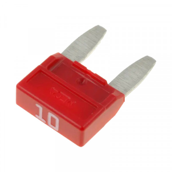 Mini Autozekering - 10 Ampere - Rood - 10 stuks
