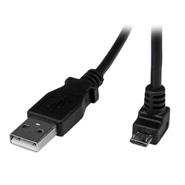 StarTech 2 m micro USB-kabel - A-naar-micro-B met neerwaartse hoek