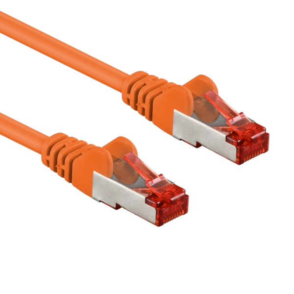 S/FTP CAT6 Gigabit Netwerkkabel - CU - 0,25 meter - Oranje