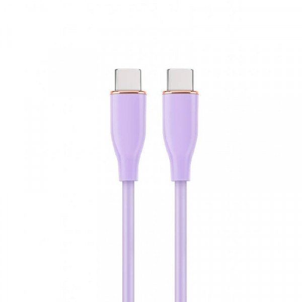 USB-C Kabel - USB 2.0 - 60W PD - Premium - 1,5 meter - Paars